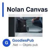 Sac à dos personnalisable Nolan Canvas avec logo - 20 L - Miniature 2