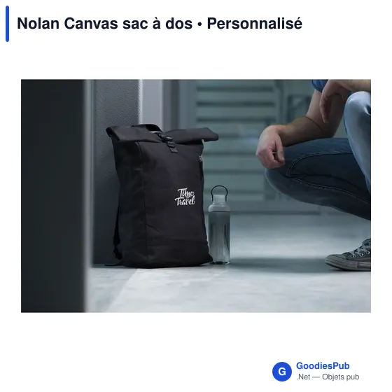 Sac à dos personnalisable Nolan Canvas avec logo - 20 L - Image 2