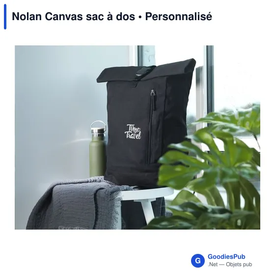 Sac à dos personnalisable Nolan Canvas avec logo - 20 L - Image 3