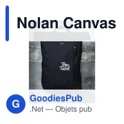 Sac à dos personnalisable Nolan Canvas avec logo - 20 L - Miniature 4