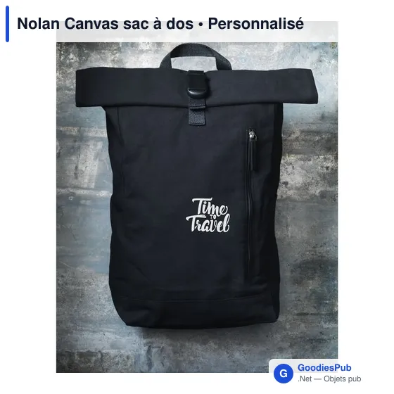 Sac à dos personnalisable Nolan Canvas avec logo - 20 L - Image 4