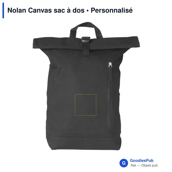 Sac à dos personnalisable Nolan Canvas avec logo - 20 L - Image 5