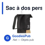 Sac à dos personnalisable Nolan Cork pour ordinateur avec logo - Miniature 1
