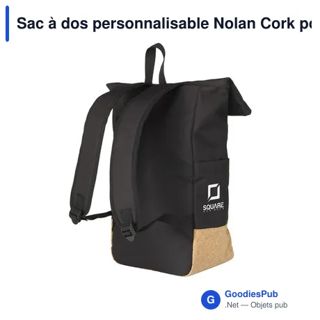Sac à dos personnalisable Nolan Cork pour ordinateur avec logo