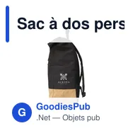Sac à dos personnalisable Nolan Cork pour ordinateur avec logo - Miniature 2