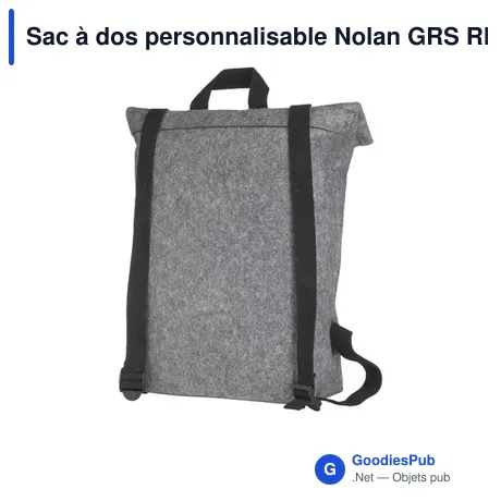 Sac à dos personnalisable Nolan GRS RPET Felt avec logo
