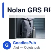 Sac à dos personnalisable Nolan GRS RPET Felt avec logo - Miniature 2