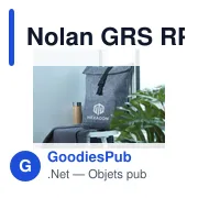 Sac à dos personnalisable Nolan GRS RPET Felt avec logo - Miniature 4