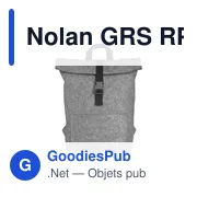 Sac à dos personnalisable Nolan GRS RPET Felt avec logo - Miniature 5