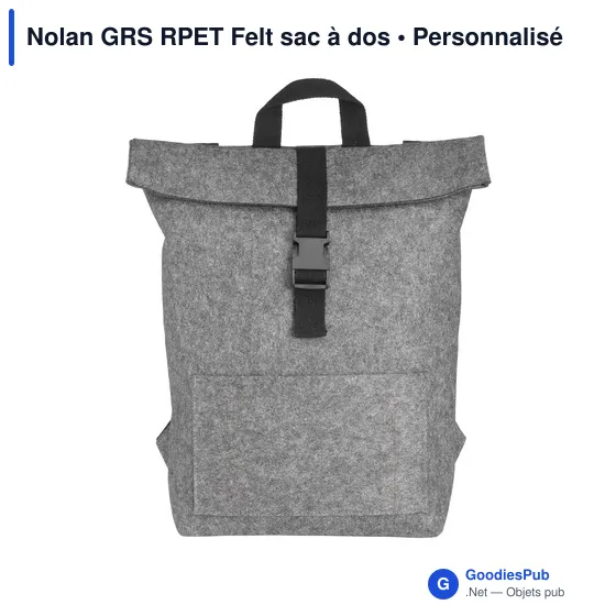 Sac à dos personnalisable Nolan GRS RPET Felt avec logo - Image 5