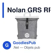 Sac à dos personnalisable Nolan GRS RPET Felt avec logo - Miniature 6