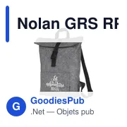 Sac à dos personnalisable Nolan GRS RPET Felt avec logo - Miniature 7