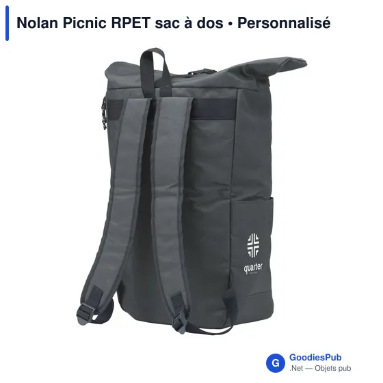 Sac à dos isotherme personnalisable Nolan Picnic avec logo - Image 3