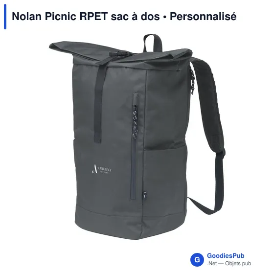 Sac à dos isotherme personnalisable Nolan Picnic avec logo - Image 5