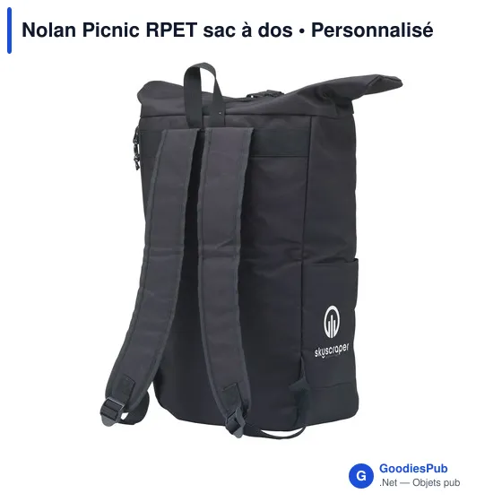 Sac à dos isotherme personnalisable Nolan Picnic avec logo - Image 9