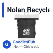 Sac à dos personnalisable Nolan Recycled RPET pour ordinateuravec logo - Miniature 1