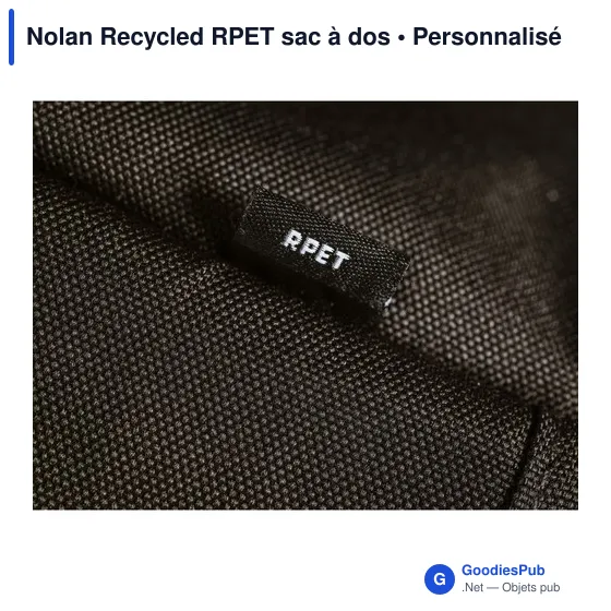 Sac à dos personnalisable Nolan Recycled RPET pour ordinateuravec logo - Image 12