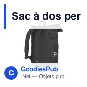 Sac à dos personnalisable Nolan Recycled RPET pour ordinateuravec logo - Miniature 3