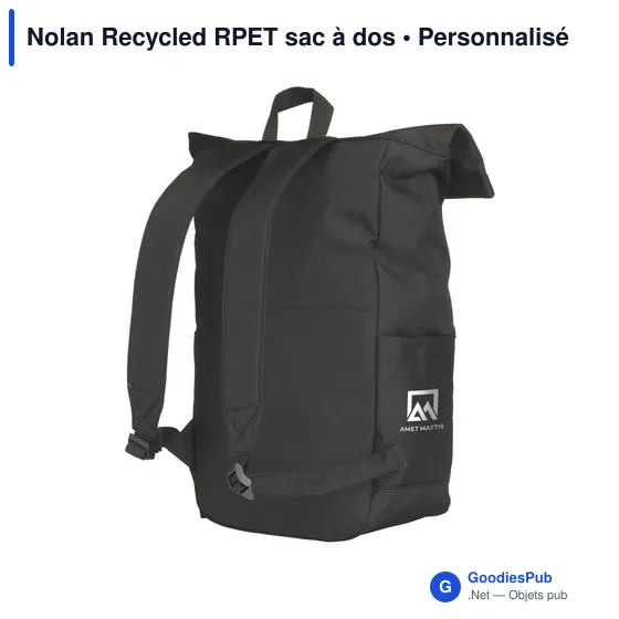 Sac à dos personnalisable Nolan Recycled RPET pour ordinateuravec logo - Image 3
