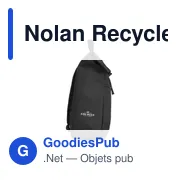 Sac à dos personnalisable Nolan Recycled RPET pour ordinateuravec logo - Miniature 4