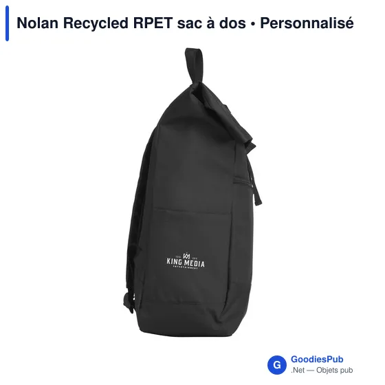 Sac à dos personnalisable Nolan Recycled RPET pour ordinateuravec logo - Image 4