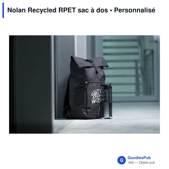 Sac à dos personnalisable Nolan Recycled RPET pour ordinateuravec logo - Image 5