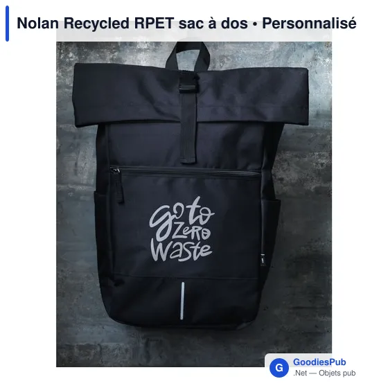 Sac à dos personnalisable Nolan Recycled RPET pour ordinateuravec logo - Image 6
