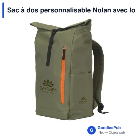 Sac à dos personnalisable Nolan avec logo - 18 L