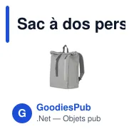 Sac à dos personnalisable Nolan avec logo - 18 L - Miniature 2