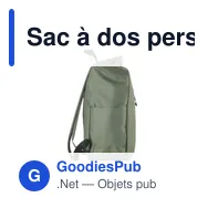 Sac à dos personnalisable Nolan avec logo - 18 L - Miniature 3