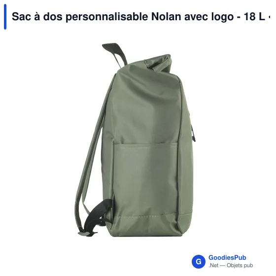 Sac à dos personnalisable Nolan avec logo - 18 L - Image 3