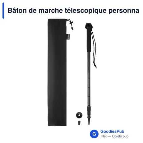 Bâton de marche télescopique personnalisable avec logo - NOLE ONE