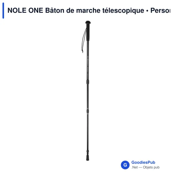 Bâton de marche télescopique personnalisable avec logo - NOLE ONE - Image 2