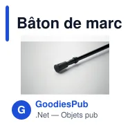 Bâton de marche télescopique personnalisable avec logo - NOLE ONE - Miniature 3