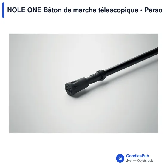 Bâton de marche télescopique personnalisable avec logo - NOLE ONE - Image 3
