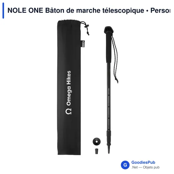 Bâton de marche télescopique personnalisable avec logo - NOLE ONE - Image 4