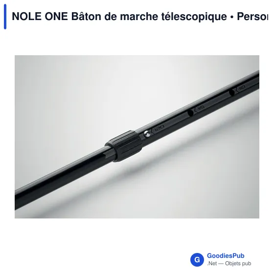 Bâton de marche télescopique personnalisable avec logo - NOLE ONE - Image 5