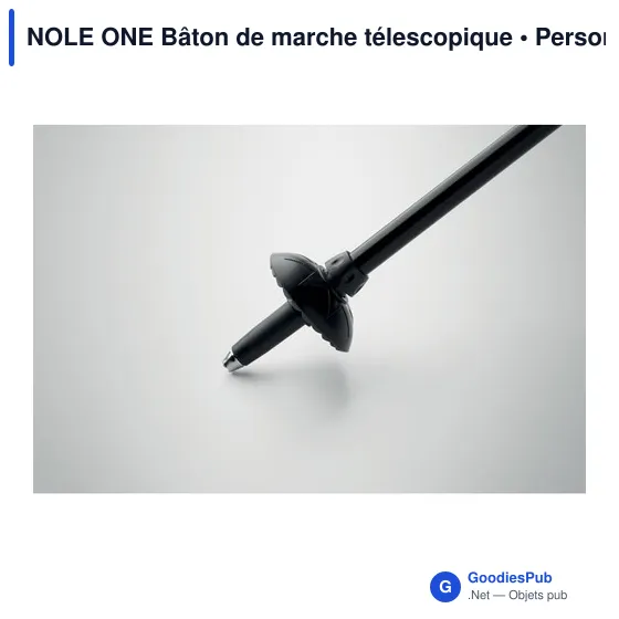 Bâton de marche télescopique personnalisable avec logo - NOLE ONE - Image 6
