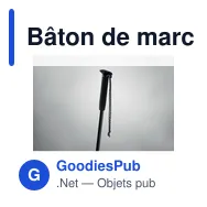 Bâton de marche télescopique personnalisable avec logo - NOLE ONE - Miniature 7
