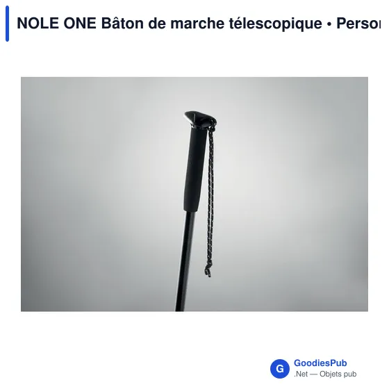 Bâton de marche télescopique personnalisable avec logo - NOLE ONE - Image 7