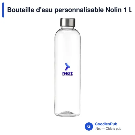Bouteille d'eau personnalisable Nolin 1 L avec logo