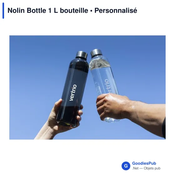 Bouteille d'eau personnalisable Nolin 1 L avec logo - Image 5
