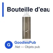 Bouteille d'eau personnalisable Nolin 1 L avec logo - Miniature 6