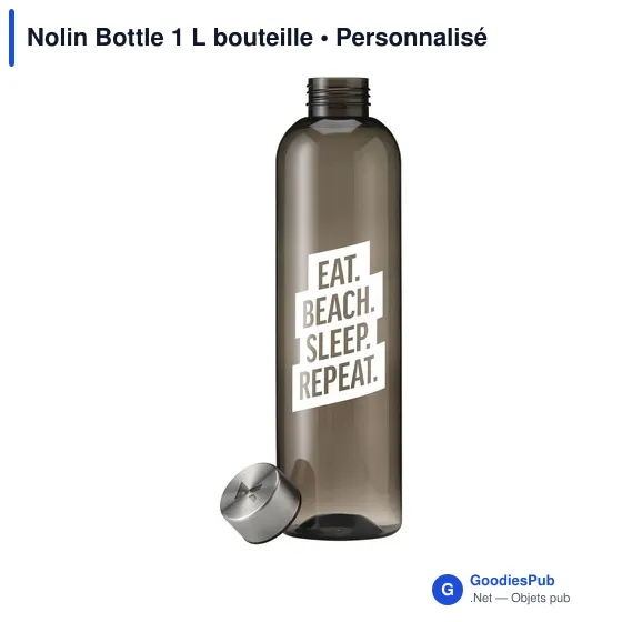 Bouteille d'eau personnalisable Nolin 1 L avec logo - Image 7