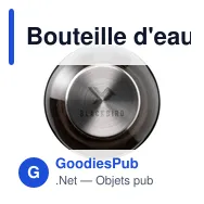 Bouteille d'eau personnalisable Nolin 1 L avec logo - Miniature 8