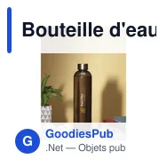 Bouteille d'eau personnalisable Nolin 1 L avec logo - Miniature 9