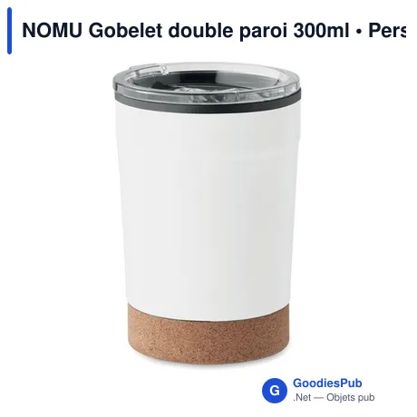 NOMU Gobelet double paroi 300ml