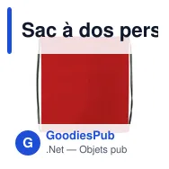 Sac à dos personnalisable Non-Woven Promobag GRS RPET avec logo - Miniature 1