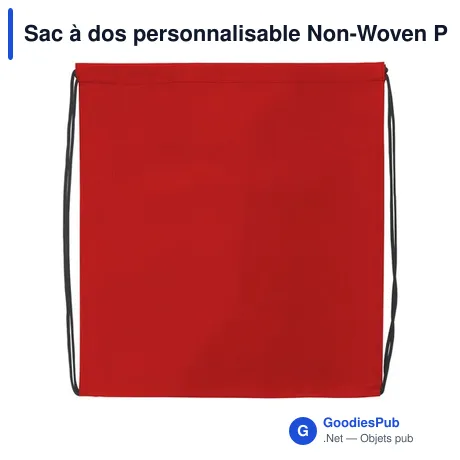 Sac à dos personnalisable Non-Woven Promobag GRS RPET avec logo