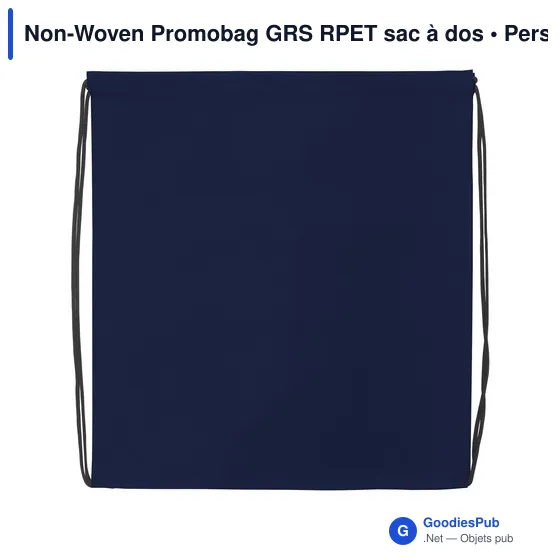 Sac à dos personnalisable Non-Woven Promobag GRS RPET avec logo - Image 6